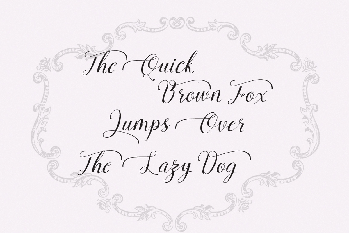 Octavina Script Calligraphy Typeface preview 3