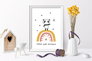 Cute pandas & rainbows collection, an Animal Illustration by Tkoko vectors & patterns (Thumbnail 3 of 11)