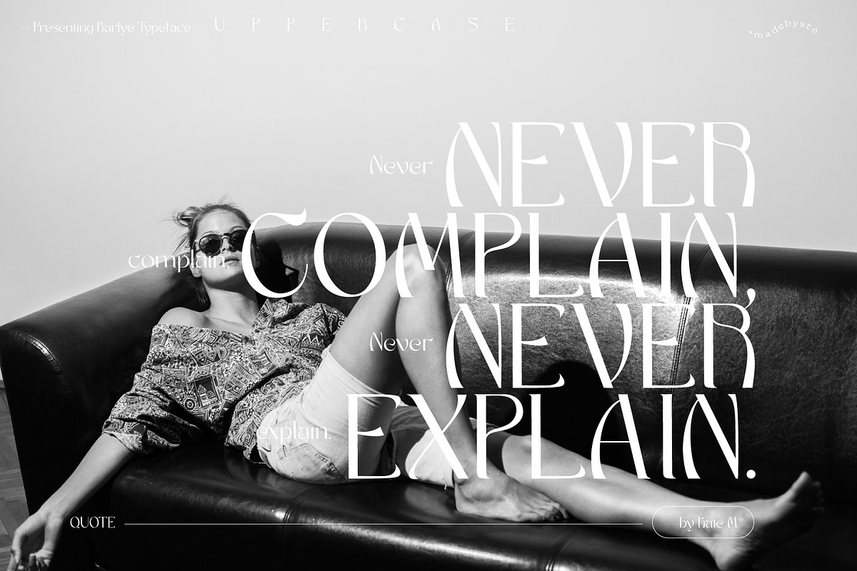 KARLYE — STYLISH FONT DUO, a Serif Font by Madebysté. (Photo 10 of 12)