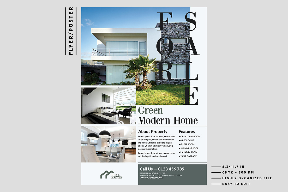Real Estate Flyer, a Flyer Template by Mariux (Photo 3 of 3)