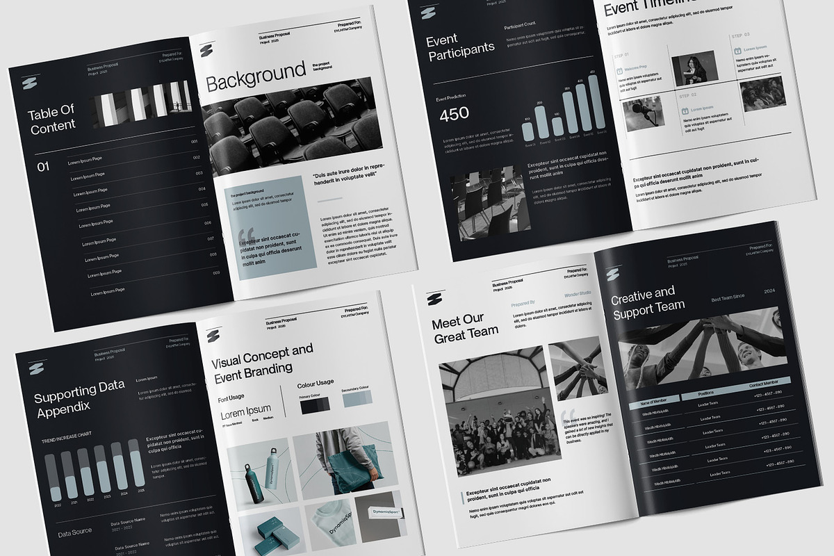 Project Business Proposal Template, a Brochure Template by TMint Play (Photo 2 of 8)
