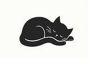 Elegant Cat  Silhouette Bundle, a Graphic by jahid234 (Thumbnail 8 of 11)