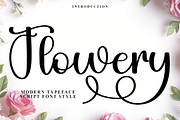 Flowery, a Handwritten Font by InermediaSTUDIO (Thumbnail 2 of 8)
