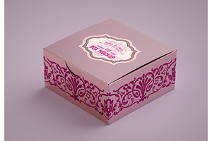 Gift Kraft Box Mockup