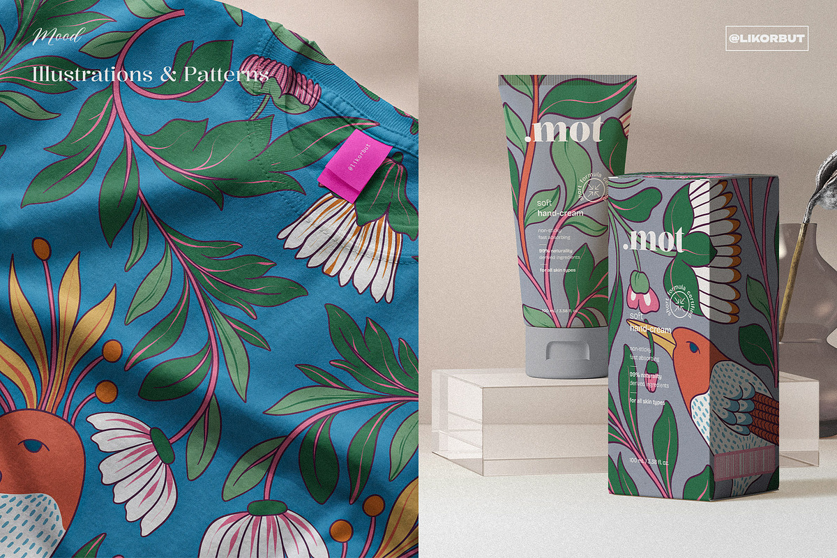 Garden Botanical Pattern and Motifs, a Pattern Graphic by likorbut (Photo 9 of 12)