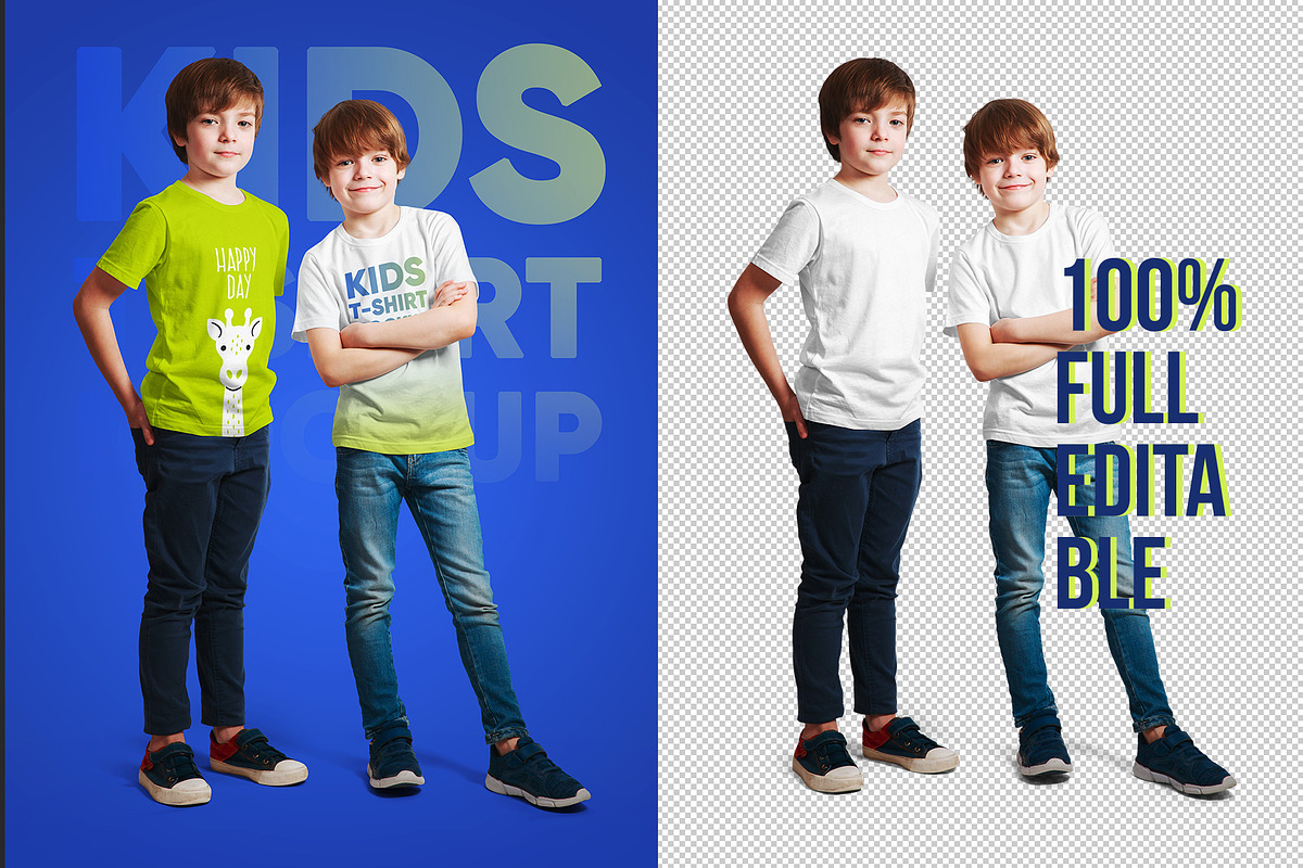 Kids Boy T-Shirt PSD Mockups Vol3, a Shirt Mockup by Hi, Mock-Up! (Photo 2 of 12)