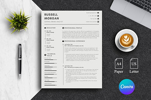 Neat Modern CV Template Pack | Canva
