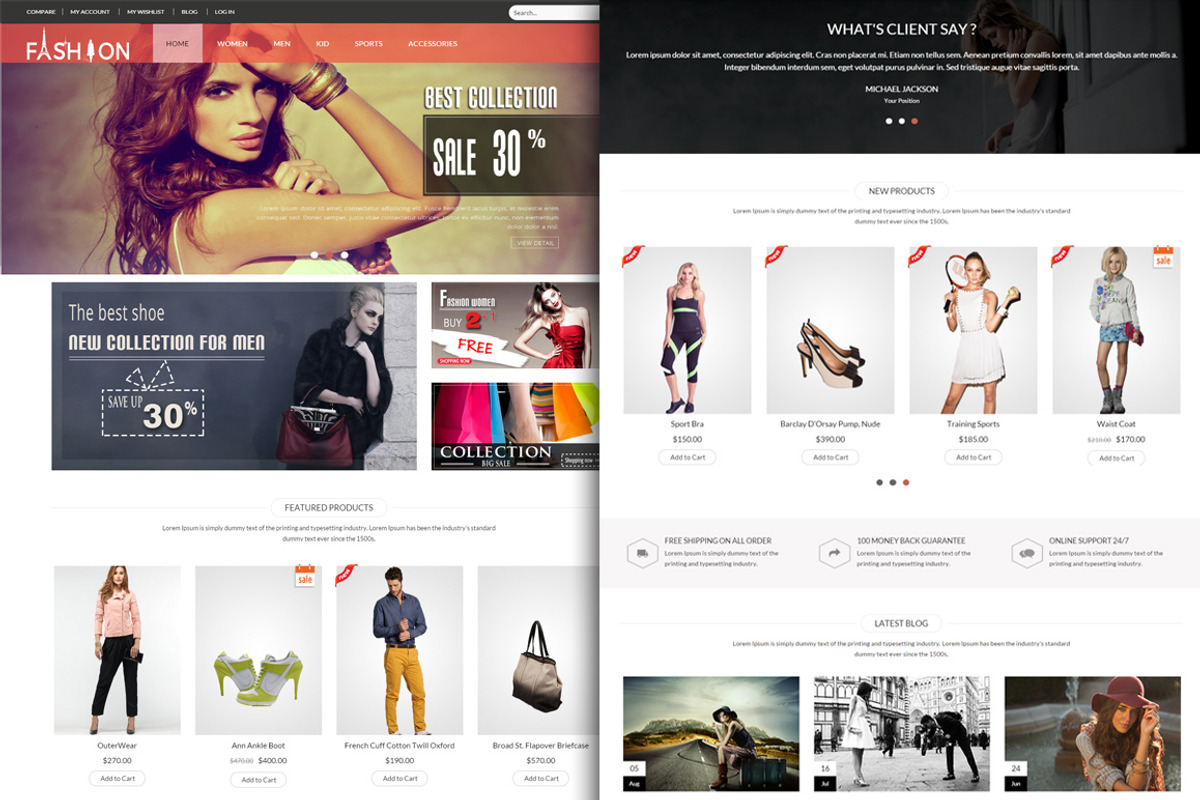 Responsive Magento Fashion Theme, a Websites & App Template by Cmsideas (Photo 2 of 3)