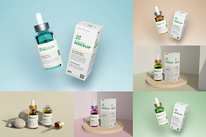 Dropper Bottle Packaging Mockup, a Packaging Mockup by Artlogs