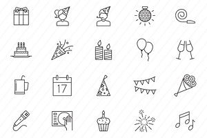 80 Celebration & Party Icons