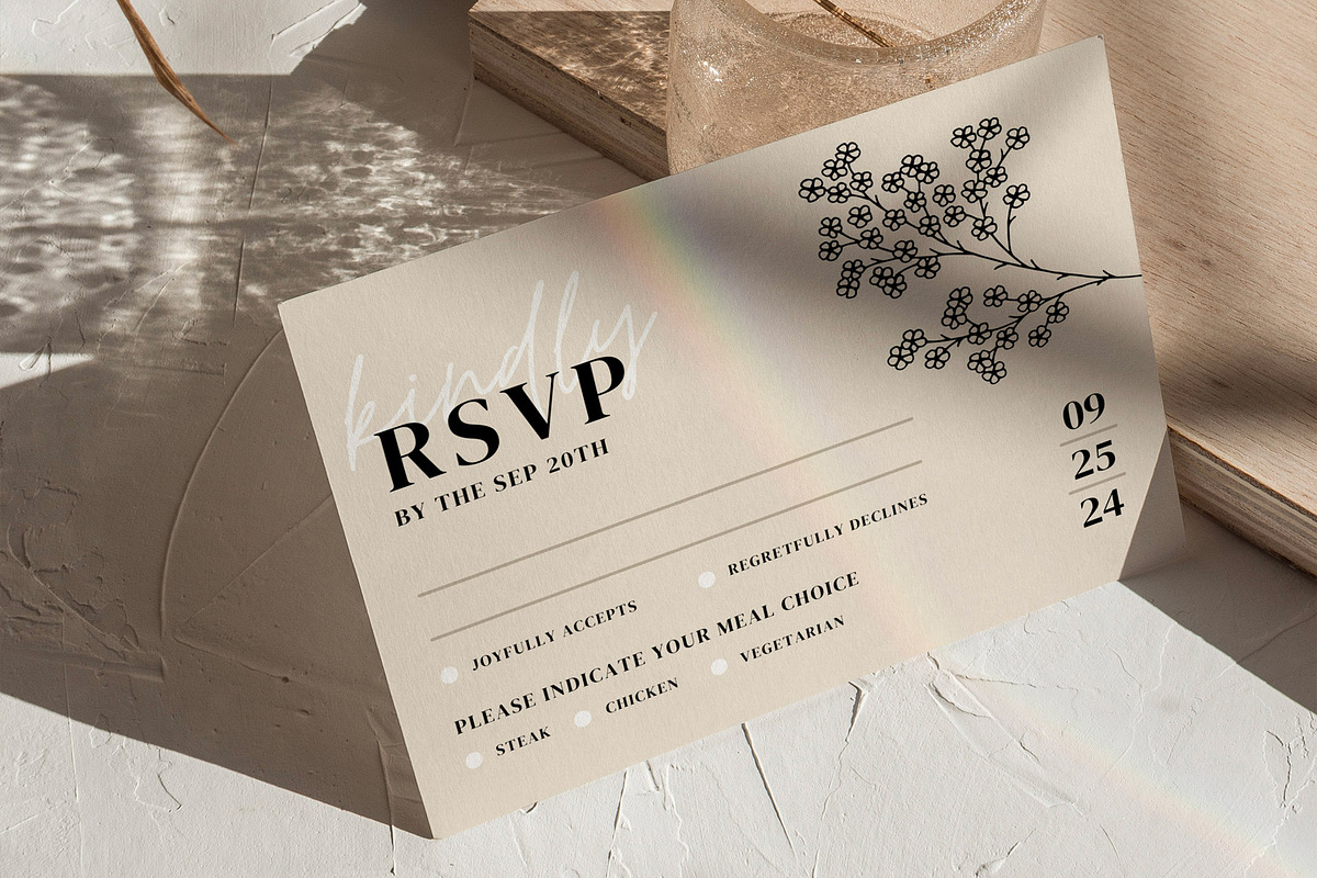 Biege Invitation Canva Template, an Invitation Template by microstd (Photo 4 of 6)