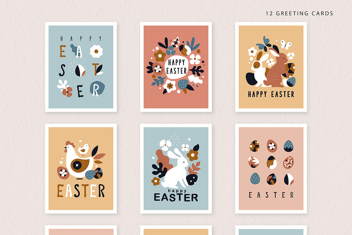 Modern Easter Graphic Collection, an Illustration by 12pm-am (Photo 3 of 11)