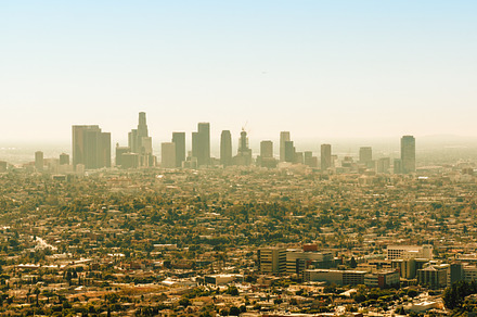 La containing los, angeles, and skyline, an Architecture Photo by Pabkov