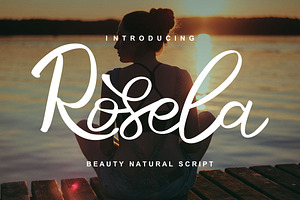Rosela | Beauty Natural Script Font, a Script Font by Vunira