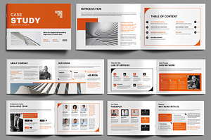 Case Study Template Layout, a Brochure Template by MightyDesign