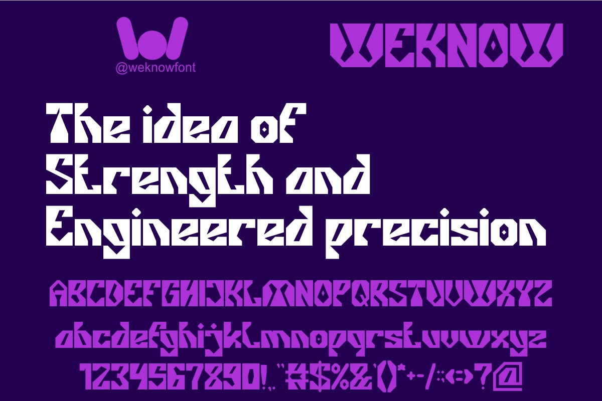 Gorilla Protocol Font, a Sans Serif Font by weknow (Photo 3 of 8)