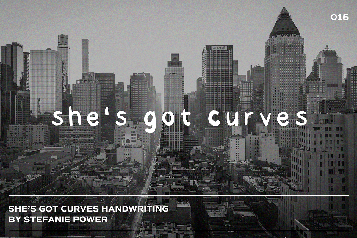 She's Got Curves Handwriting | Font, a Script Font by Stefanie Madison (Photo 1 of 2)