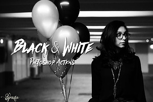 60 Black & White Photoshop Actions