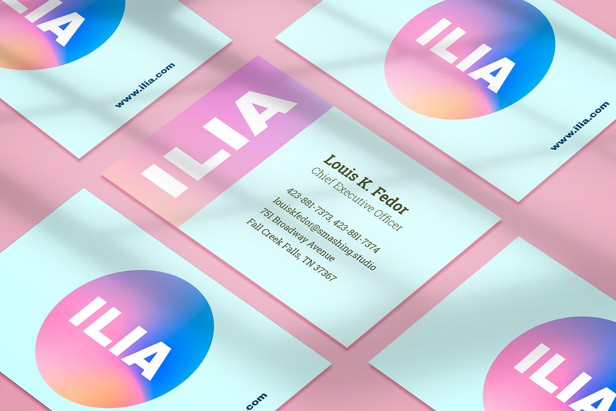 Business card Template & 3 Mock-up, a Business Card Template by Smashing_Studio (Photo 4 of 4)