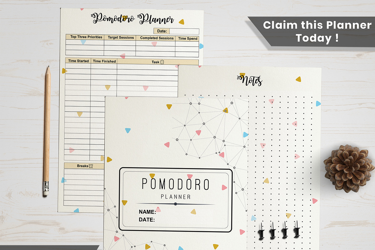 Pomodoro Planner, a Graphic by Wow Designs (Photo 4 of 6)
