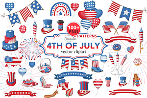Independence Day Vector Clipart, an Object Graphic by Serghei Caraulan
