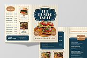 Rustic Vintage Menu Bifold Brochure, a Flyer Template by Annora Studio (Thumbnail 4 of 6)