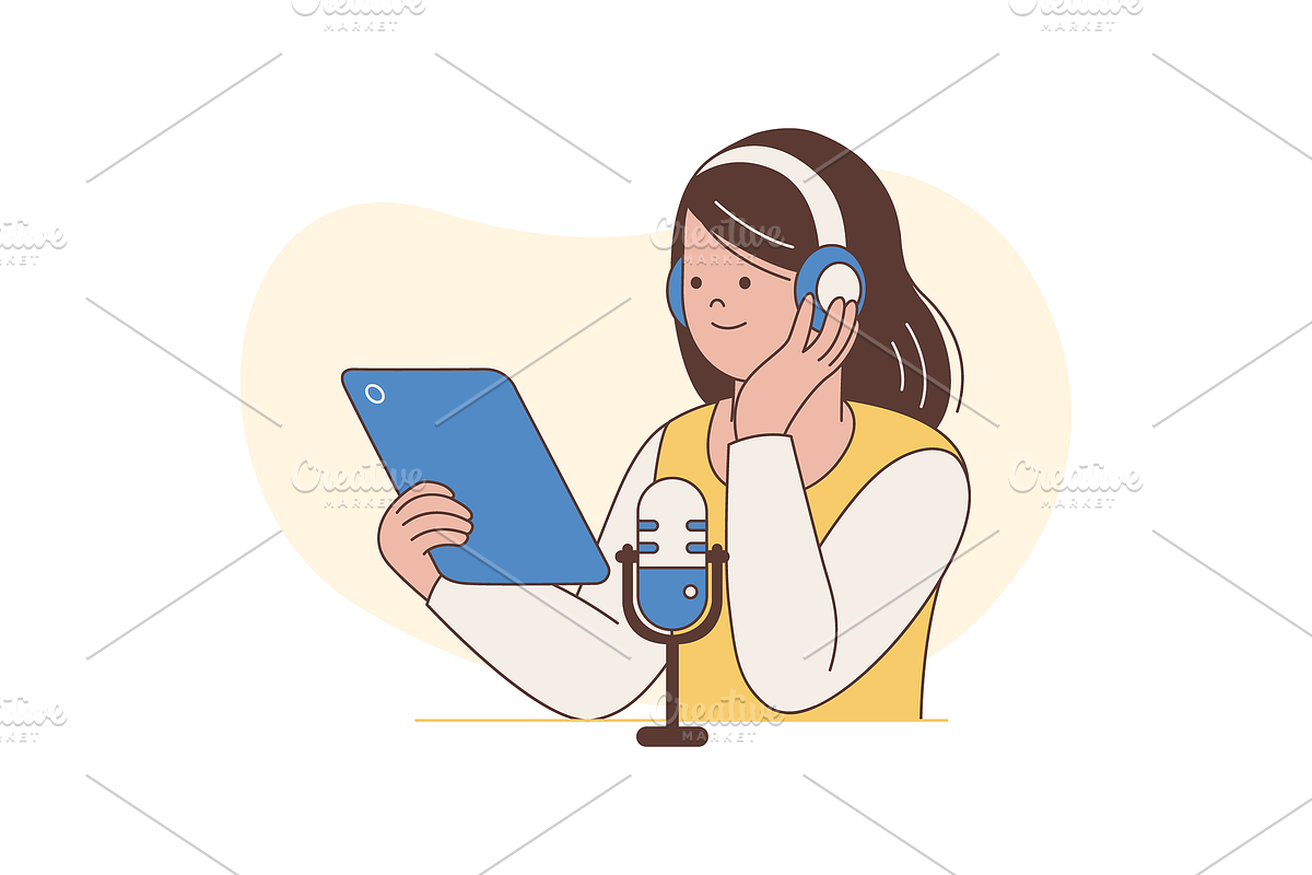 Live Stream & Podcast Illustration, an Object Graphic by Jump Studio (Photo 8 of 12)