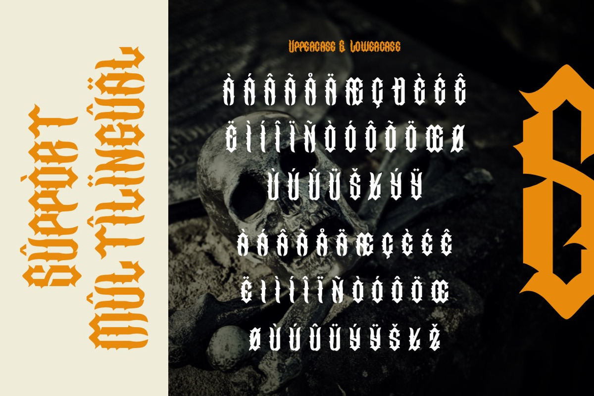 Elaxors - Classic Blackletter Font, a Blackletter Font by Dhabee (Photo 6 of 16)