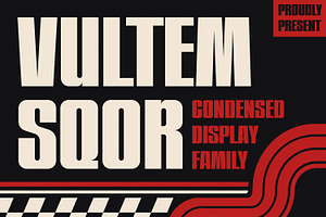 Vultem Sqor - Bold Condensed Display