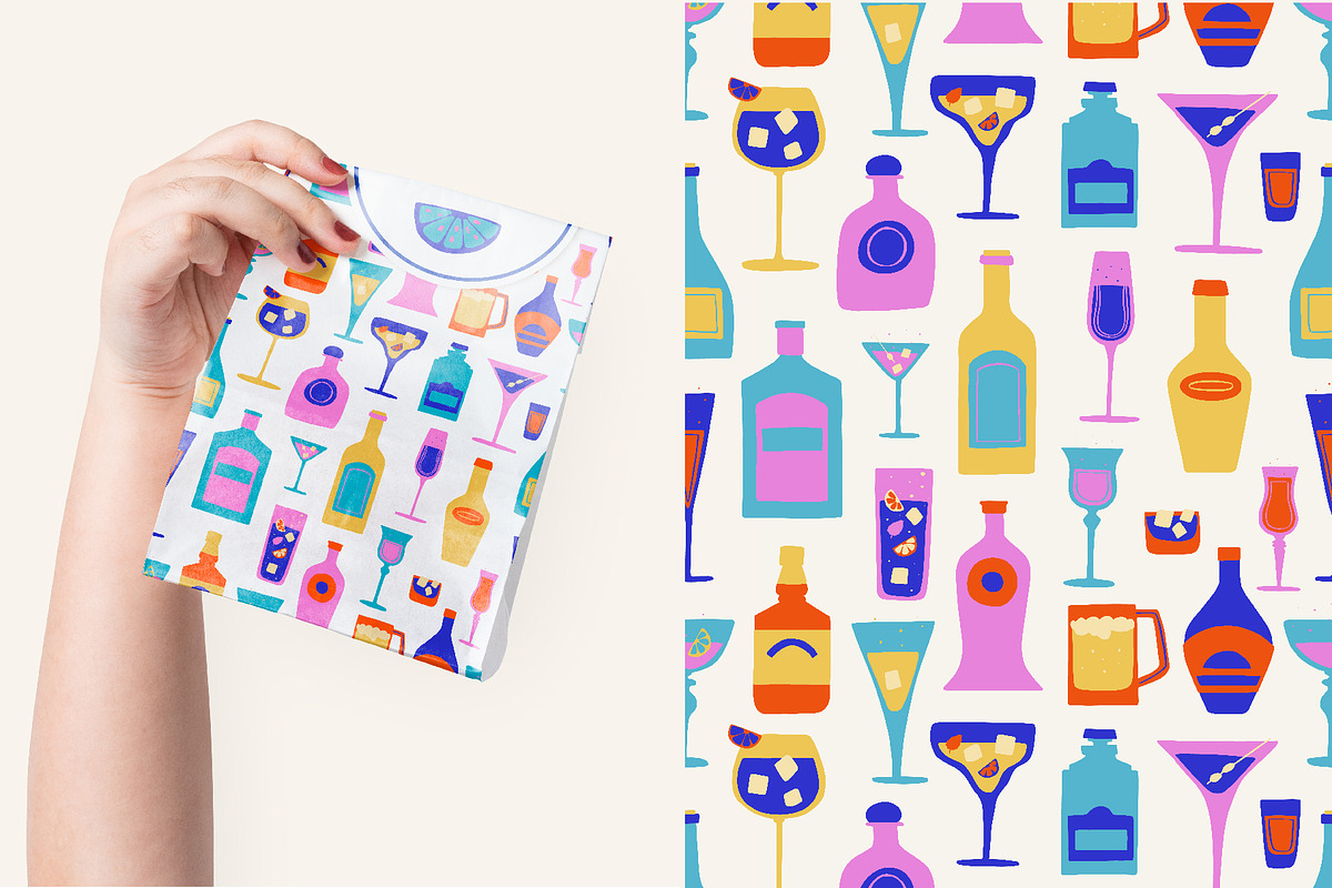 Bar drinks and bottles, a Food Illustration by lexminci (Photo 14 of 17)