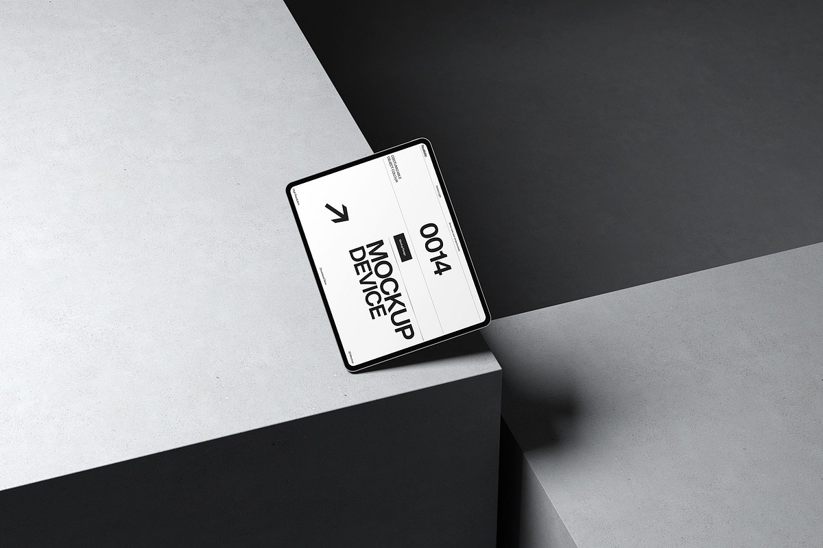Isometric Tablet Mockup Scene, an iPad Mockup by kreatifreya (Photo 3 of 11)