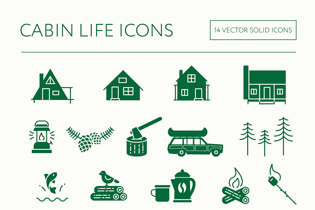 Cabin Life icons, an Icon by the cabin supply co (Photo 2 of 3)