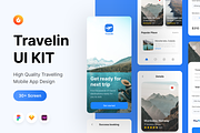 Travelin UI KIT, a Device Mockup by Odama (Thumbnail 1 of 8)