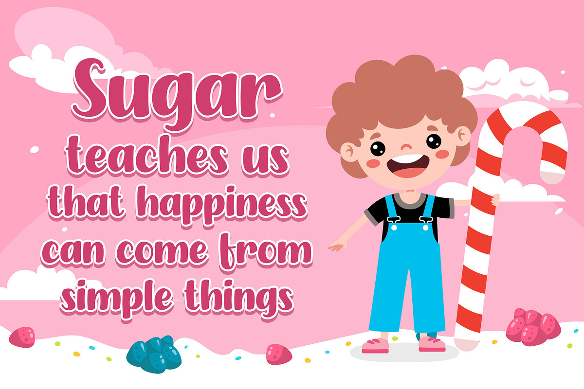 Holy Sugar - Cute Playful Font, a Font by Gumrega Studio (Photo 2 of 8)