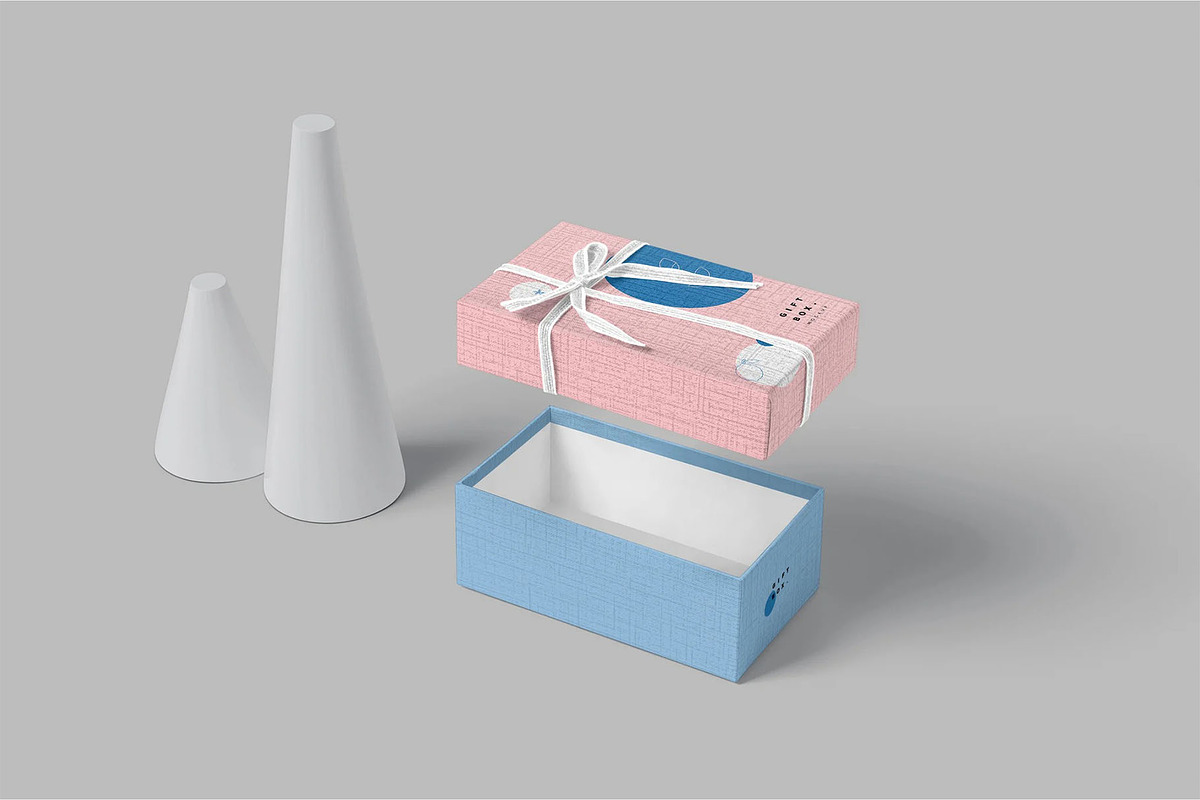 Gift Box Mockup, a Packaging Mockup by megostudi0 (Photo 11 of 11)