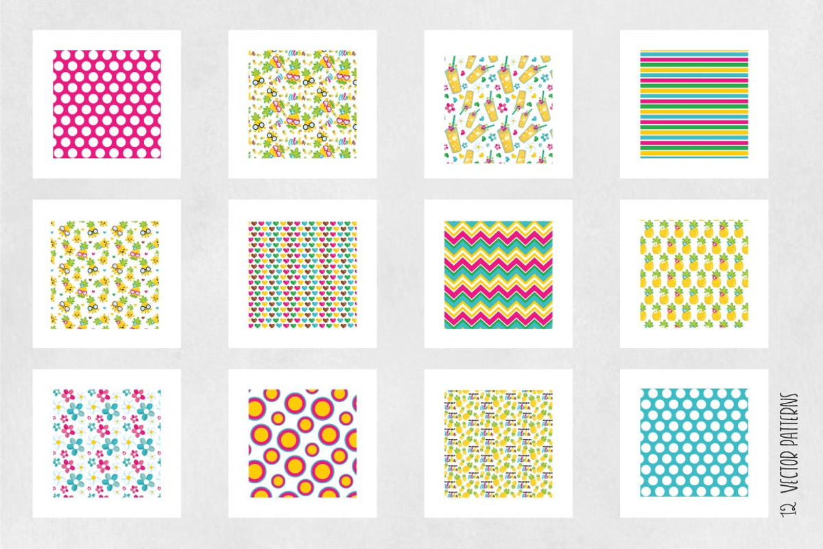 PINEAPPLE Pattern collection, a Pattern Graphic by PrettyPatterns (Photo 5 of 5)