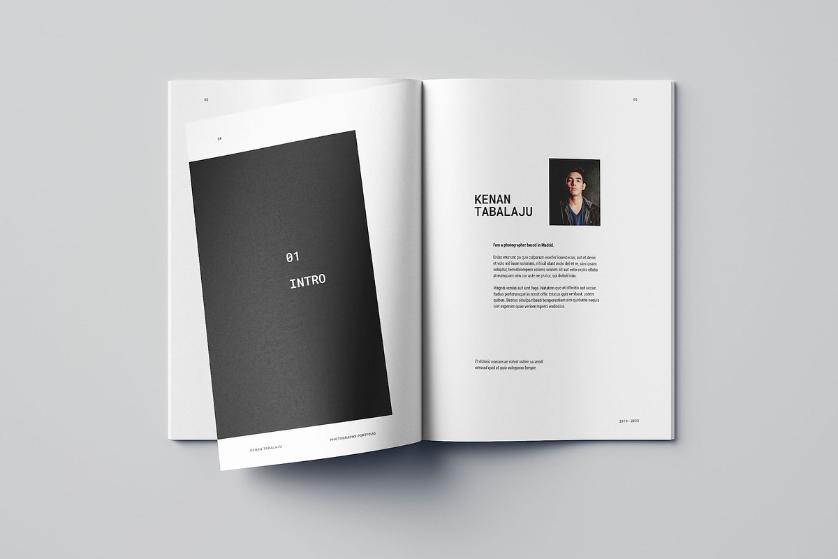 Photography Portfolio Template, a Brochure Template by Meenom Templates (Photo 4 of 16)