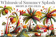 Whimsical Summer splash Clipart, an Illustration by Designworld (Thumbnail 1 of 8)