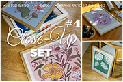 Frame Mockups Close-Up #4 Set 6 PSD, a Product Mockup by SigaSigaMockup (Thumbnail 1 of 3)