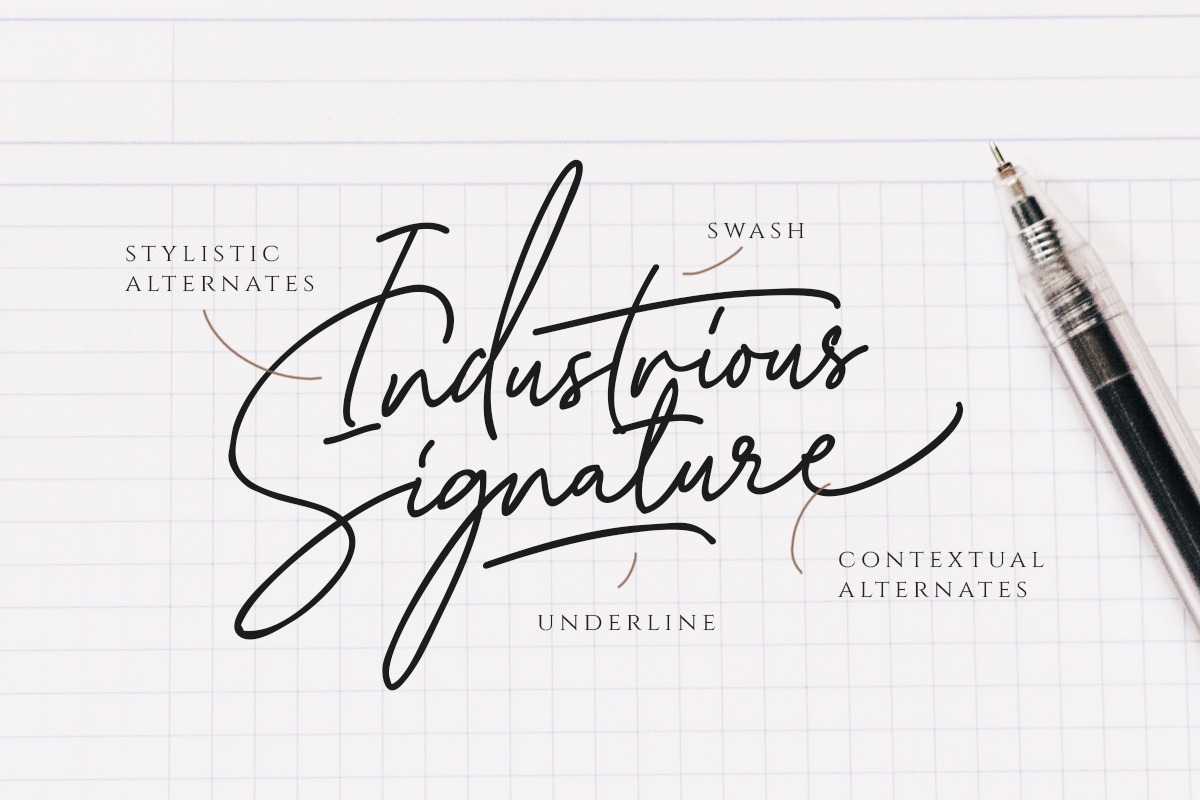 Katherine Script (+Premade Logo) preview 2