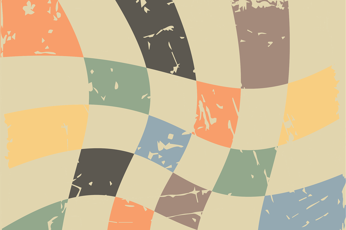 Grunge Checkered Pattern, a Texture Illustration by JYa_Design