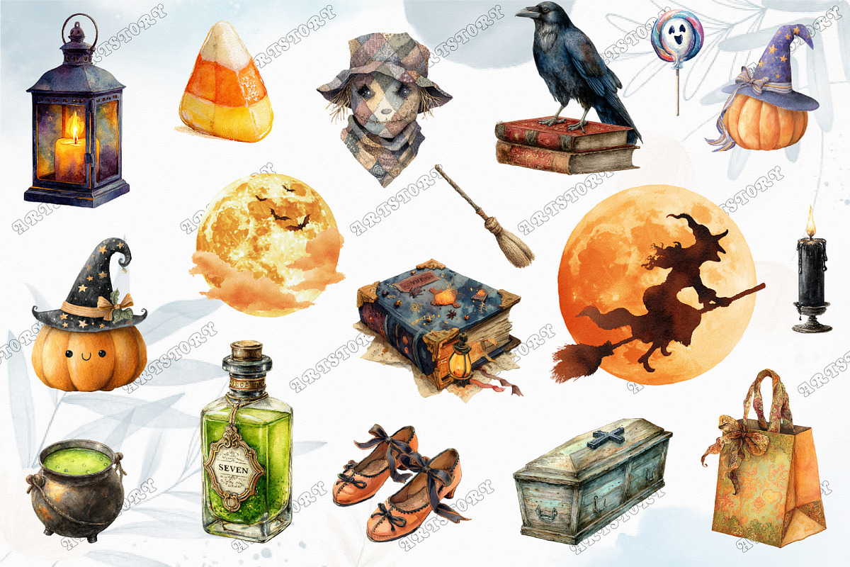 Vintage Halloween Sublimation Clipar, a Graphic by designcity5 (Photo 2 of 5)
