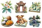 Bali Clipart Bundle, an Illustration by Daily.Designs (Thumbnail 2 of 5)