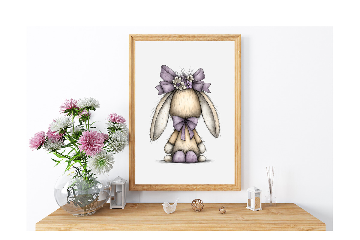 Funny Easter Bunny Clipart Bundle, an Illustration by GatewayDesign (Photo 5 of 6)