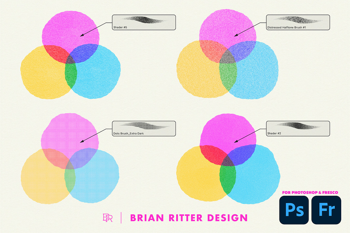 Risograph Toolkit for Photoshop, a Brush Add-On by Brian Ritter Design (Photo 4 of 13)