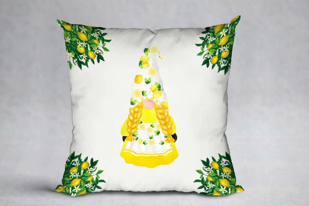 Lemon decor Clipart Lemon tree, a Decorative Illustration by vivastarkids (Photo 5 of 7)
