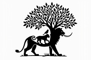 Lion Silhouette Vector Illustration,, an Illustration by Amazin_art (Thumbnail 4 of 21)