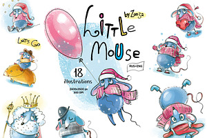 Little Mouse 18 Illustrations