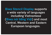 Biwa Stencil Display, a Sans Serif Font by Wordshape (Thumbnail 2 of 6)
