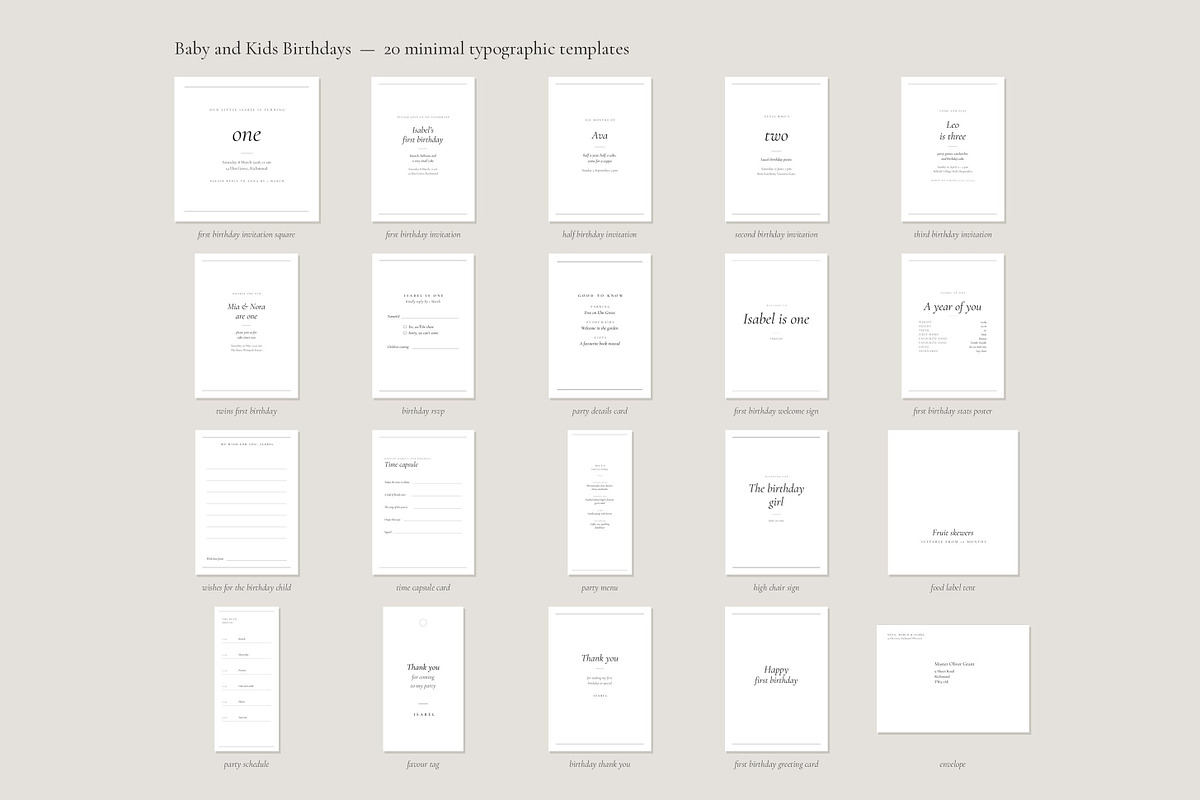 Baby Stationery 100 Templates V3, a Stationery Template by pawellpi (Photo 35 of 36)